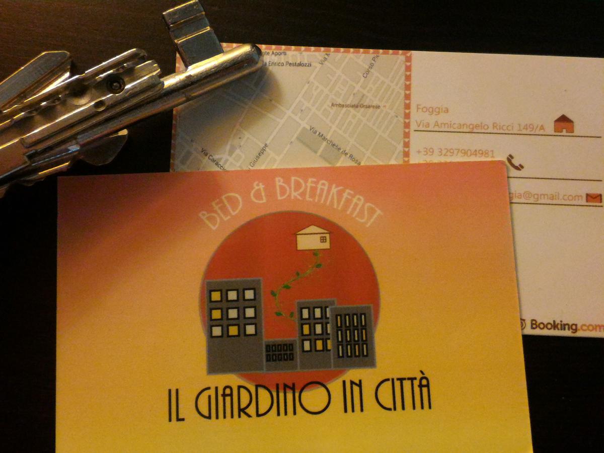פויג'ה B&B Il Giardino In Citta - Parcheggio Privato Gratuito מראה חיצוני תמונה